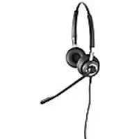 Jabra BIZ 2400 II DUO Wireless Stereo Headset Over the Head With Noise Cancellation USB With Microphone Black