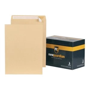 New Guardian 406 x 305mm Heavyweight Pocket Peel and Seal Envelopes 130gsm Manilla Pack of 125
