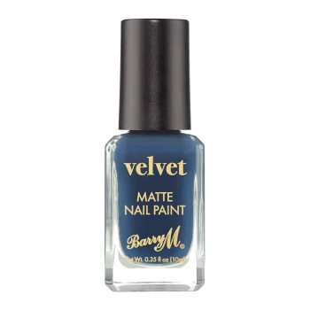 Barry M Velvet Nail Paint - Silent Cove Navy Blue
