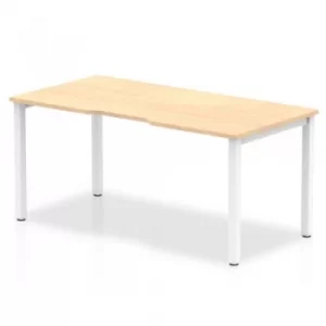 Trexus Bench Desk Individual White Leg 1600x800mm Maple Ref BE106