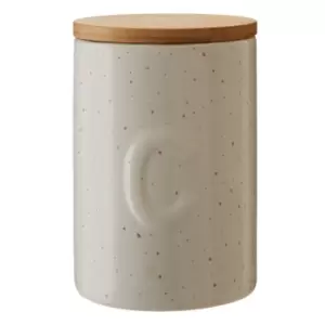 Coffee Canister in Wilder Speckle with Bamboo Lid