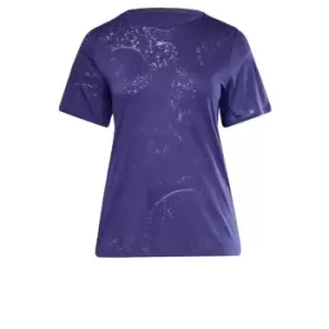 Reebok Burnout T-Shirt (Plus Size) Womens - Purple
