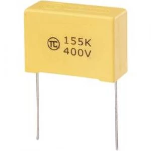 MKS thin film capacitor Radial lead 1.5 uF 400 Vdc 5 27.5mm L x W x H 32 x 13 x 22mm