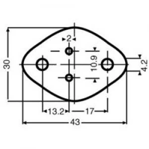 Mica sheet L x W 43mm x 30 mm Suitable for TO 3 Fischer Elektronik