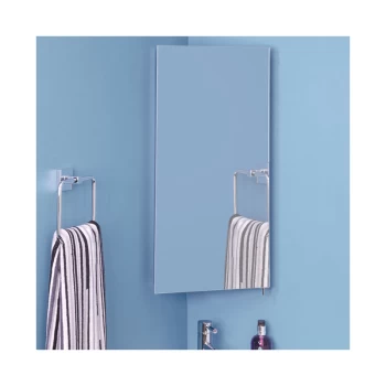 Croydex - Houston Illuminated Bathroom Mirror Corner Cabinet