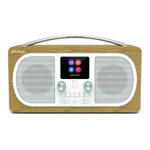 H6 DABFM Radio with Bluetooth and Full Colour Screen in Oak