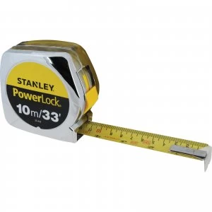 Stanley Classic Powerlock Tape Measure Imperial & Metric 10ft / 3m 19mm
