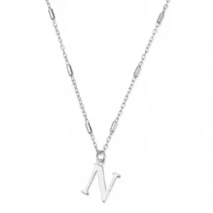 Iconic Initial N Silver Necklace SNCC4040N
