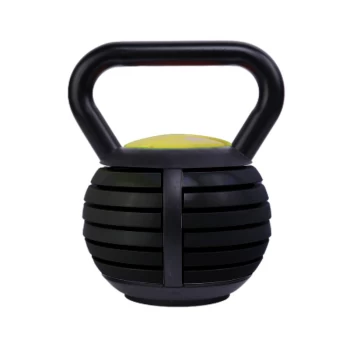 Urban Fitness Adjustable Kettlebell - Max Weight 18kg/40lb - Black/Green