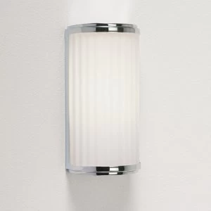 Astro 7839 Monza Wall Light With Ribbed Glass In Polished Chrome