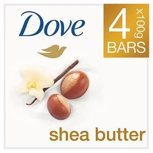 Dove Purely Pampering Shea Butter Beauty Soap Bar 4 x 100g