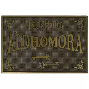Harry Potter Alohomora Rubber Door Mat (One Size) (Copper/Black) - Copper/Black