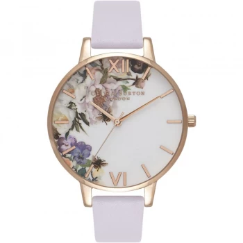 Enchanted Garden Parma Violet & Rose Gold Watch