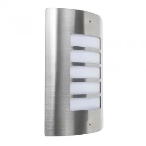 &#x27;Medlock&#x27; IP44 LED Outdoor Bulkhead Wall Light, Stainless S