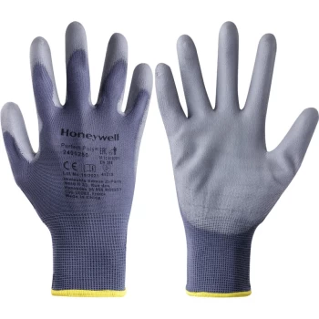 2400250 Perfect Poly Palm-side Coated Grey Gloves - Size 9