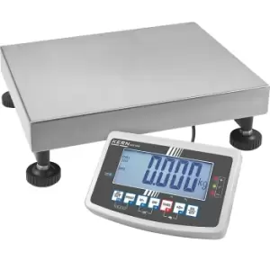 KERN Industrial scales, dual range scales, can be calibrated, weighing range up to 150 kg, read-out accuracy 20 / 50 g, weighing plate 500 x 400 mm