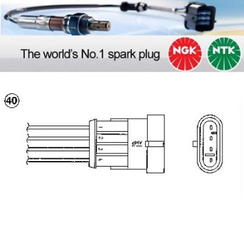 1x NGK NTK Oxygen O2 Lambda Sensor OZA341-A1 OZA341A1 (1798)