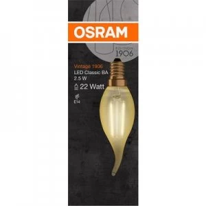 OSRAM LED (monochrome) EEC A++ (A++ - E) E14 Candle 3 W Warm white (Ø x L) 35.0 mm x 121.0 mm
