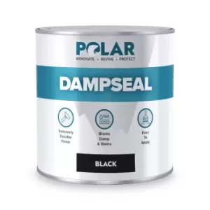 Polar Damp Seal - Black Anti Damp Paint 500ml