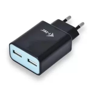 i-tec CHARGER2A4B mobile device charger Indoor Black