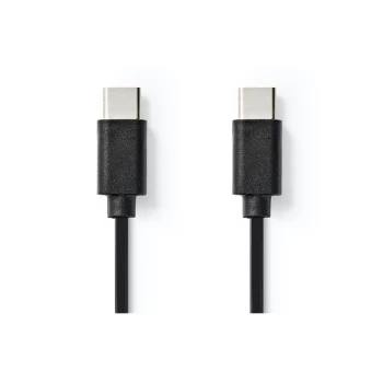Nedis 480 Mbps Sync & Charge USB-C 2.0 Cable - Black, 2m