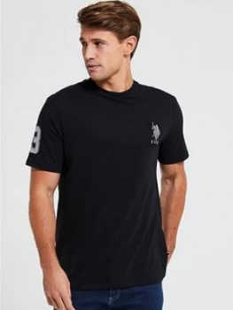 U.S. Polo Assn. Large Dhm T-Shirt - Black, Size S, Men