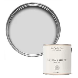 Laura Ashley Pale Silver Matt Emulsion Paint, 2.5L