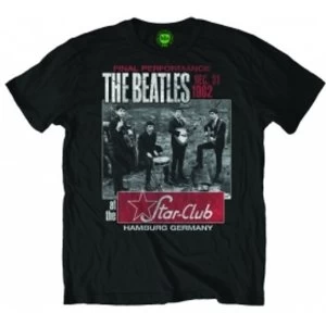 The Beatles - Star Club Mens X-Large T-Shirt - Black