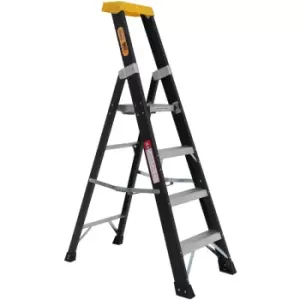 Rhino 4 step fiberglass Platform ladder
