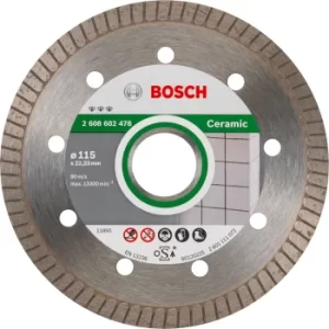 Bosch Best Extraclean Turbo Diamond Disc for Ceramics 115mm