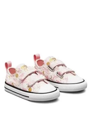 Converse Chuck Taylor All Star 2v Constellations, White/Pink, Size 4