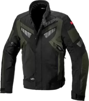Spidi H2Out Freerider Motorcycle Textile Jackets, black-green, Size S, black-green, Size S