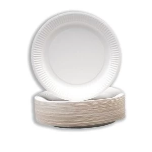 Disposable 180mm Paper Plates 1 x Pack of 100