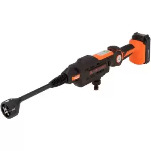 Yard Force - 22Bar 20V Aquajet Cordless Pressure Cleaner with 2.5Ah Lithium-Ion Battery, Charger and Accessories LW C02A - black