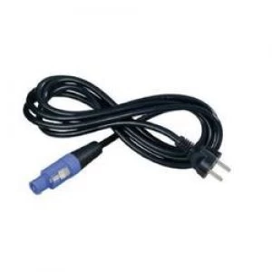 Mains cable PowerCon socket PG plugTotal number of pins 3BlackNeutrikNKFCA15S1.50 m