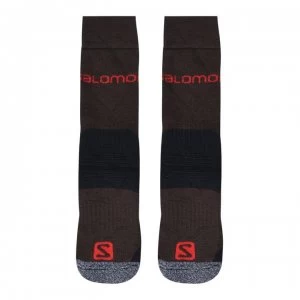 Salomon Heavyweight 2 Pack Walking Socks Mens - Brown/Red