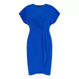 Mela London Blue Wrap Front Dress - Blue