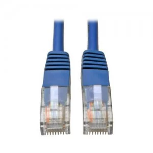 Tripp Lite Cat5e 350 MHz Molded UTP Ethernet Patch Cable RJ45 Blue 10f