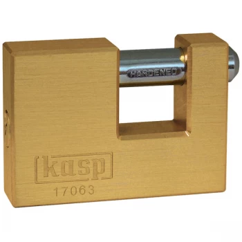 Kasp K17063D Brass Shutter Lock - 63mm