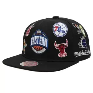 Mitchell And Ness Nba Eastern Conference All Over Deadstock Cap, Black