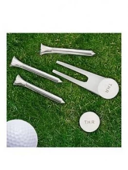Personalised Golf Set Including Tees, Pitch Repairer And A Marker Pen, One Colour, Women
