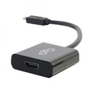 C2G USB 3.1 USB C to HDMI Adapter 4K - Black