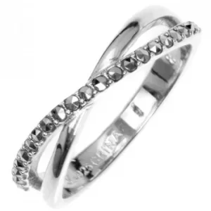 Ladies Judith Jack PVD Silver Plated Ring