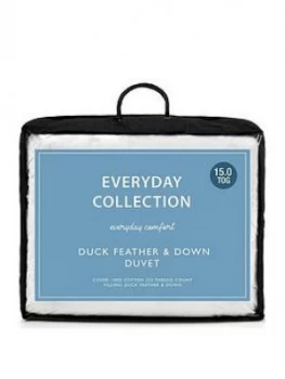 Everyday Collection Duck Feather And Down 15 Tog Duvet