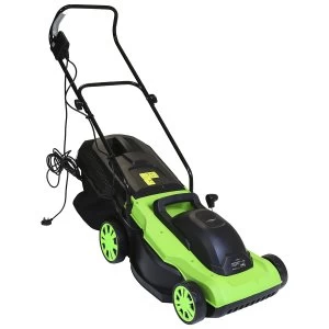 Charles Bentley 38cm Electric Wheeled 1800w Lawnmower with 50l Collection Bag