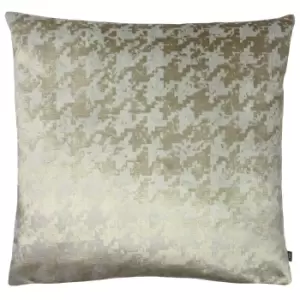 Ashley Wilde Nevado Jacquard Velvet Cushion Cover (50cm x 50cm) (Sand/Mocha Brown)