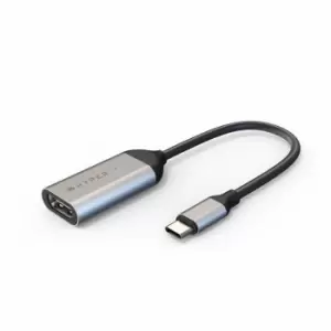 HYPER HD425A video cable adapter USB Type-C HDMI Stainless steel