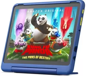 Amazon Fire HD Pro 10.1" Kids (ages 6-12) Tablet (2023) - 32 GB, Nebula, Patterned,Blue