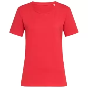 Stedman Womens/Ladies Stars T-Shirt (L) (Scarlet Red)