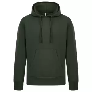 Casual Classics Mens Ringspun Cotton Hoodie (S) (Forest Green)